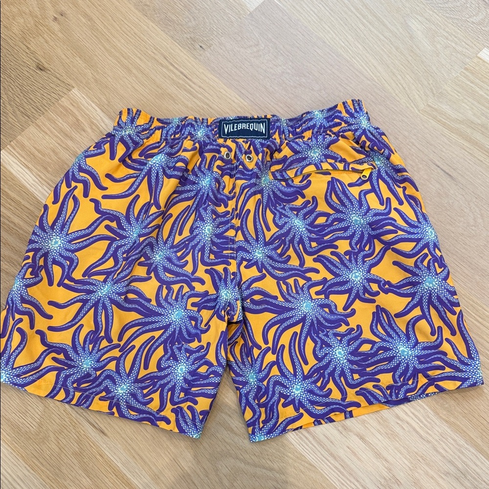 Vilebrequin Men's Vibrant Starfish Print Shorts
